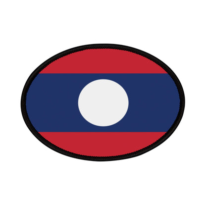 Flag Village Laos Flag Embroidery Iron-On Patches