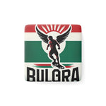 Flag Village Bulgaria Flag Sporting Porcelain Magnet, Square BGR0006