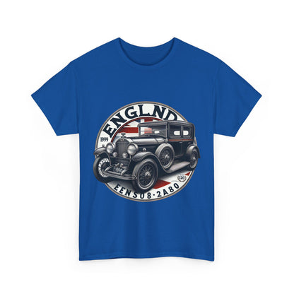 Flag Village UK Vintage Car Flag T-SHIRT Heavy Cotton Tee UK0017