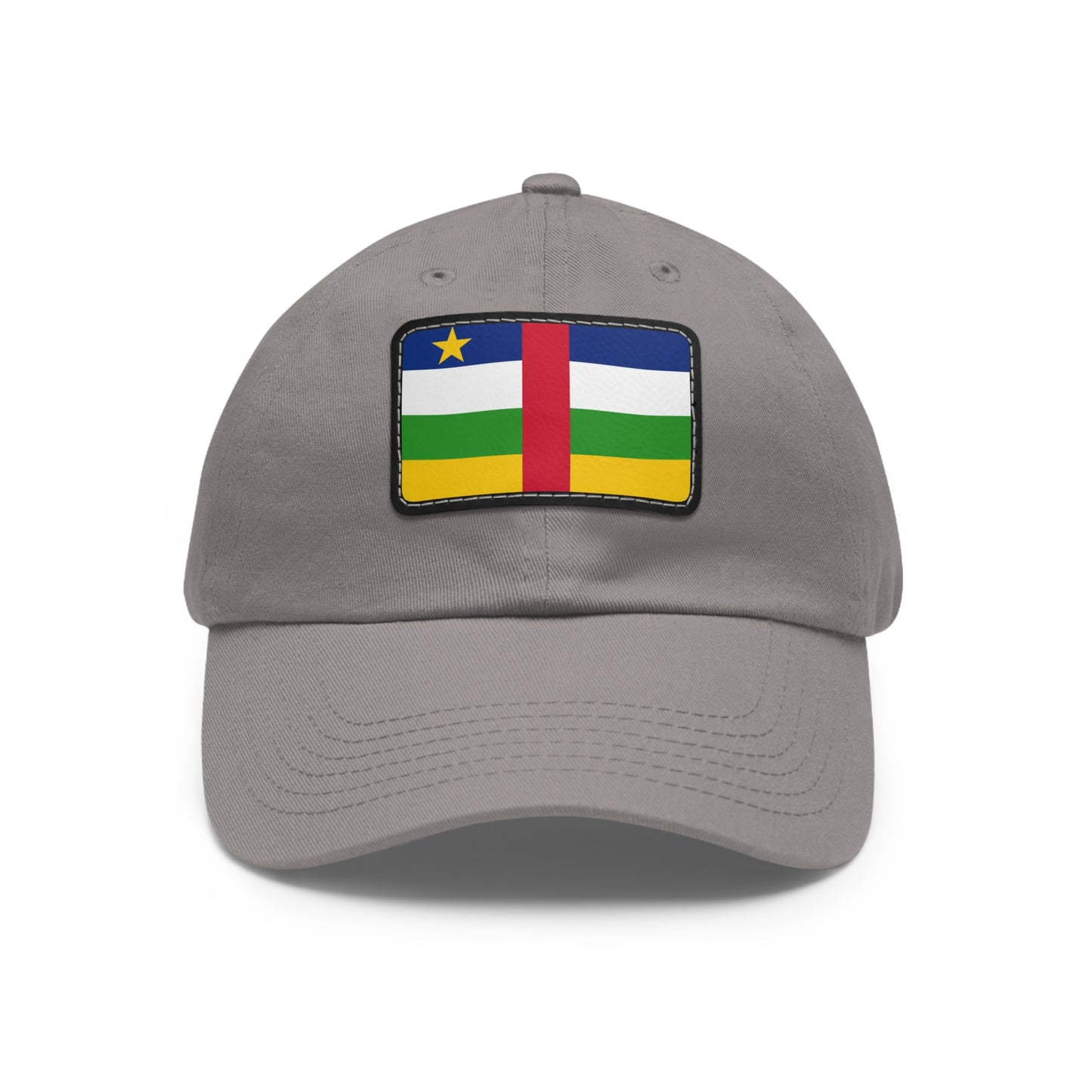 Flag Village Central African Republic Flag Hat Cap with Leather Patch