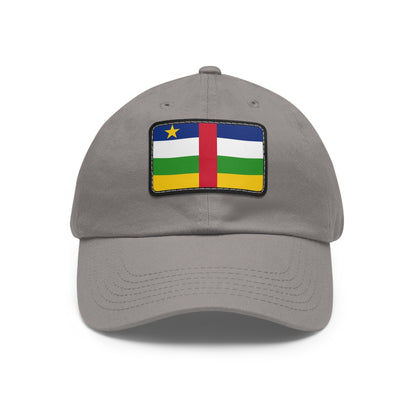 Flag Village Central African Republic Flag Hat Cap with Leather Patch