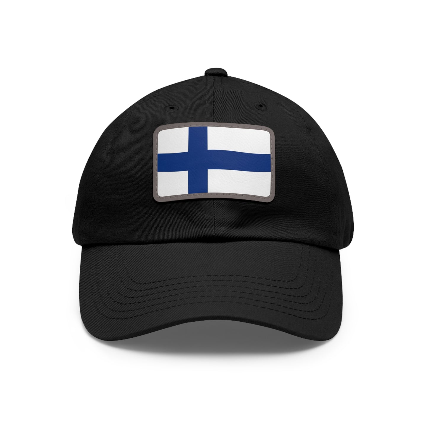 Flag Village Finland Flag Hat Cap with Leather Patch