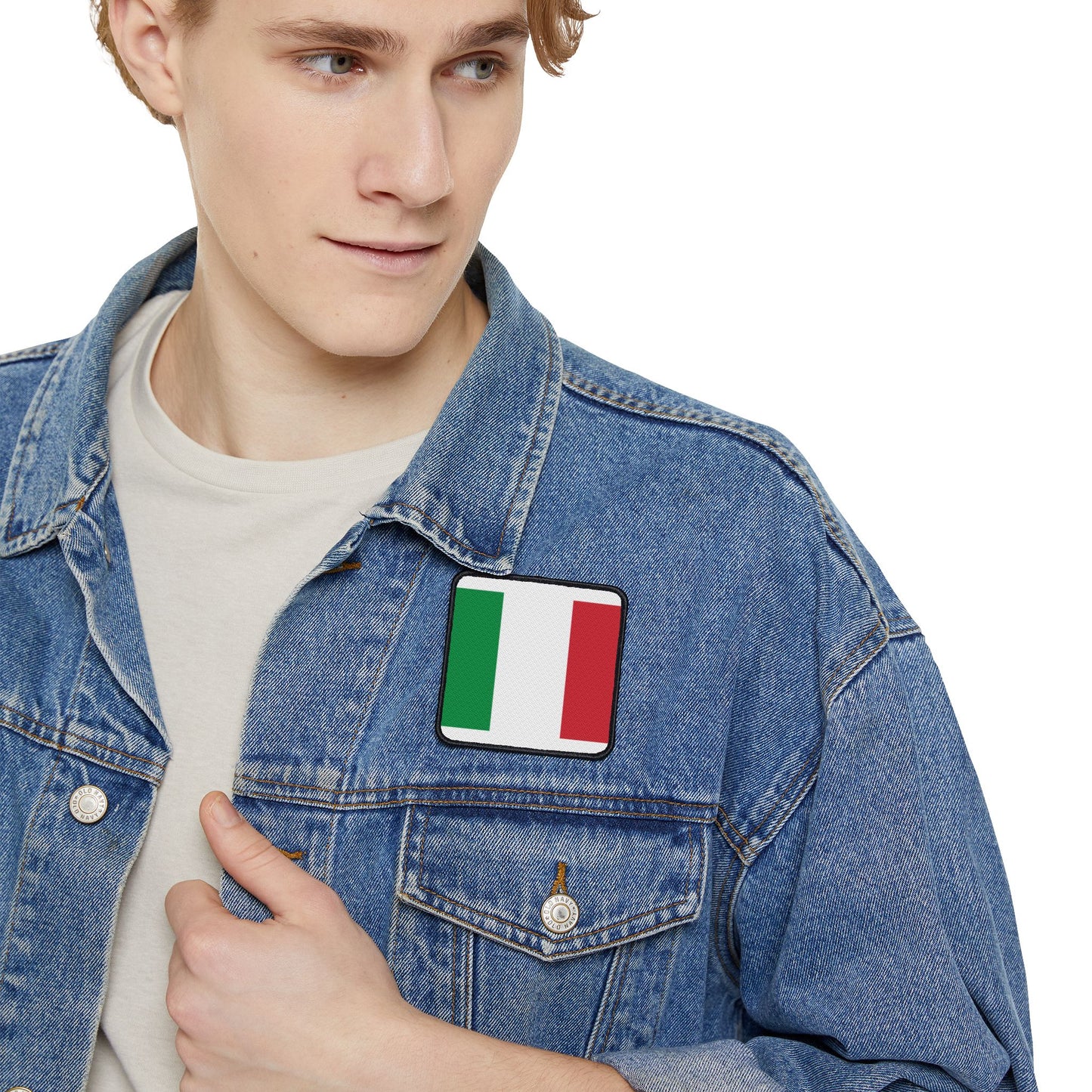Flag Village Italy Flag Embroidery Iron-On Patches