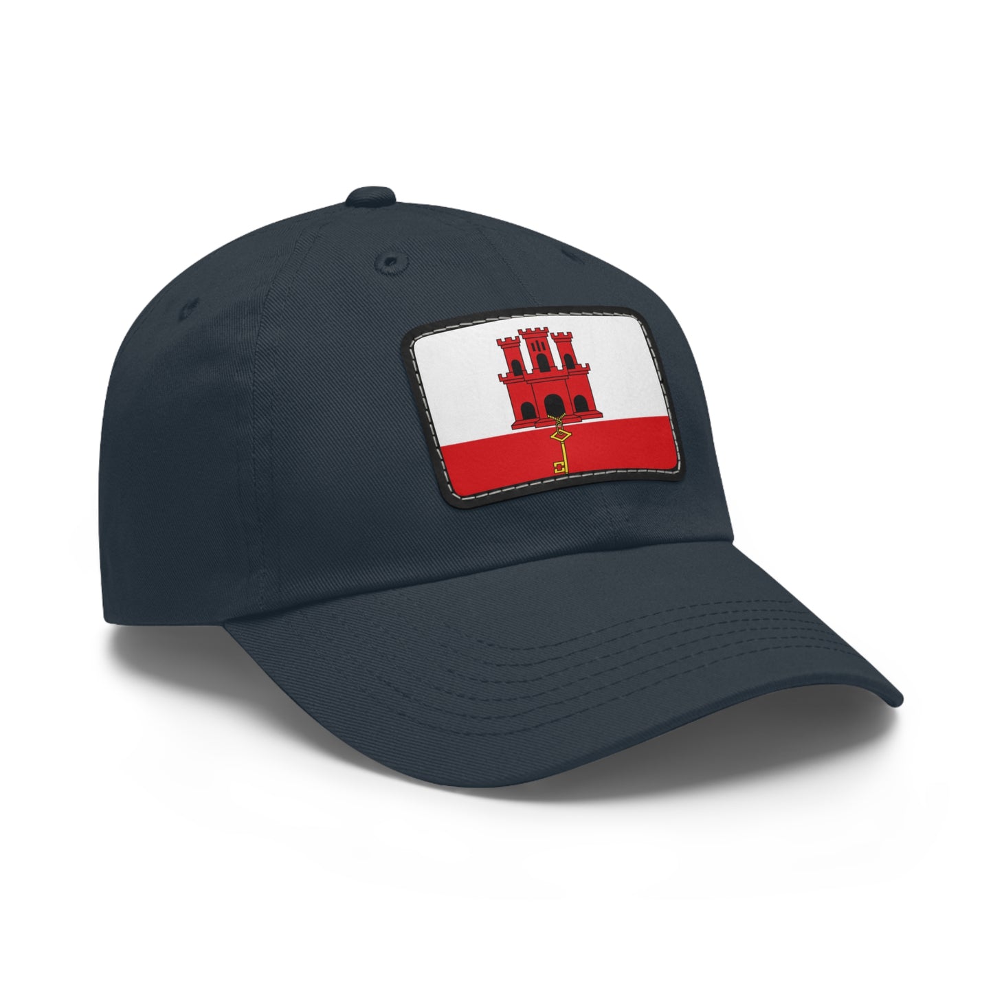 Flag Village Gibraltar Flag Hat Cap with Leather Patch