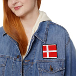 Flag Village Denmark Flag Embroidery Iron-On Patches