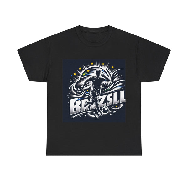 Flag Village Brazil Sporting Flag T-SHIRT Heavy Cotton Tee BRA0002