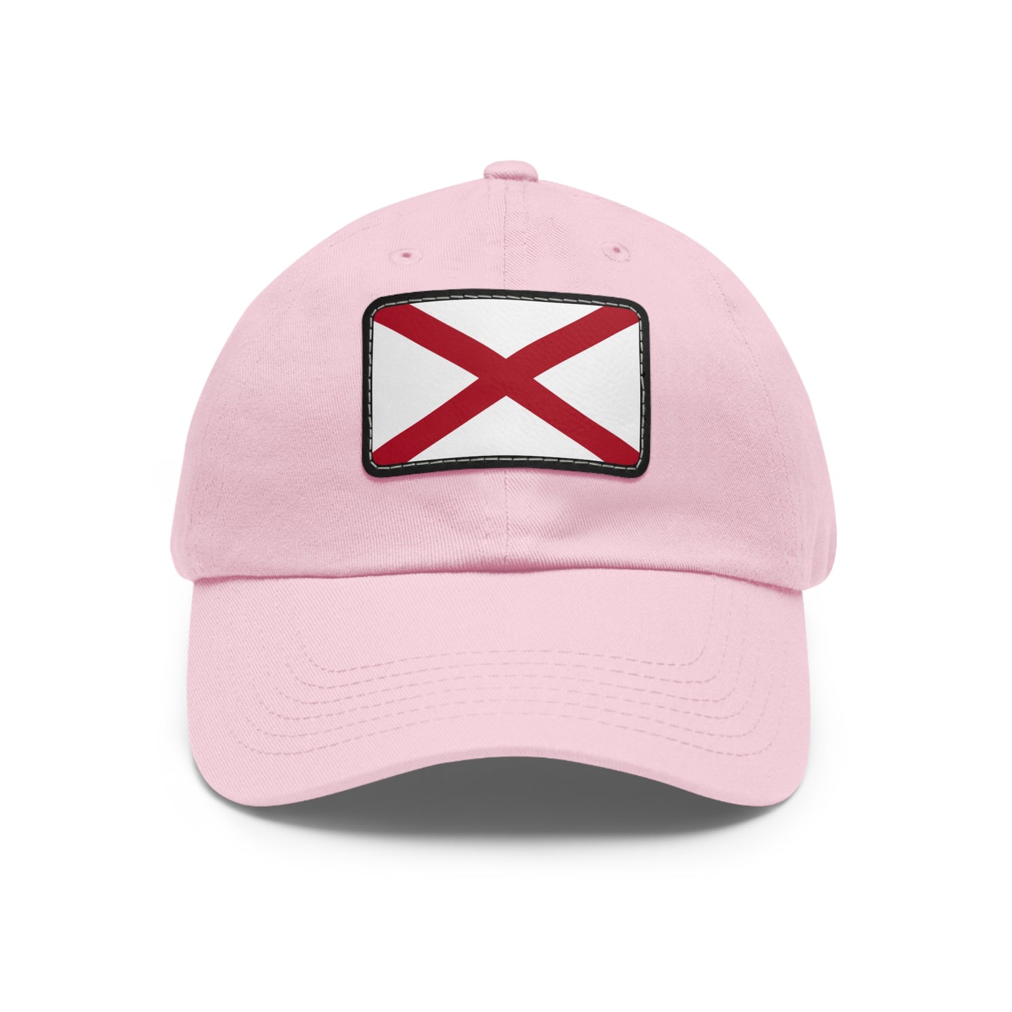 Flag Village USA Alabama State Flag Hat Cap with Leather Patch