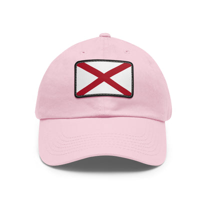 Flag Village USA Alabama State Flag Hat Cap with Leather Patch