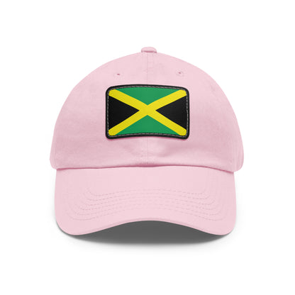 Flag Village Jamaica Flag Hat Cap with Leather Patch