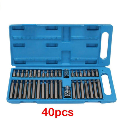 Flag Village Auto Tools Set Of 40 Sets Of Hexagonal Bit Head Auto Repair Tools Star Spline Screwdriver Set