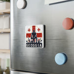 Flag Village Georgia State Flag Magnet 2"x2"