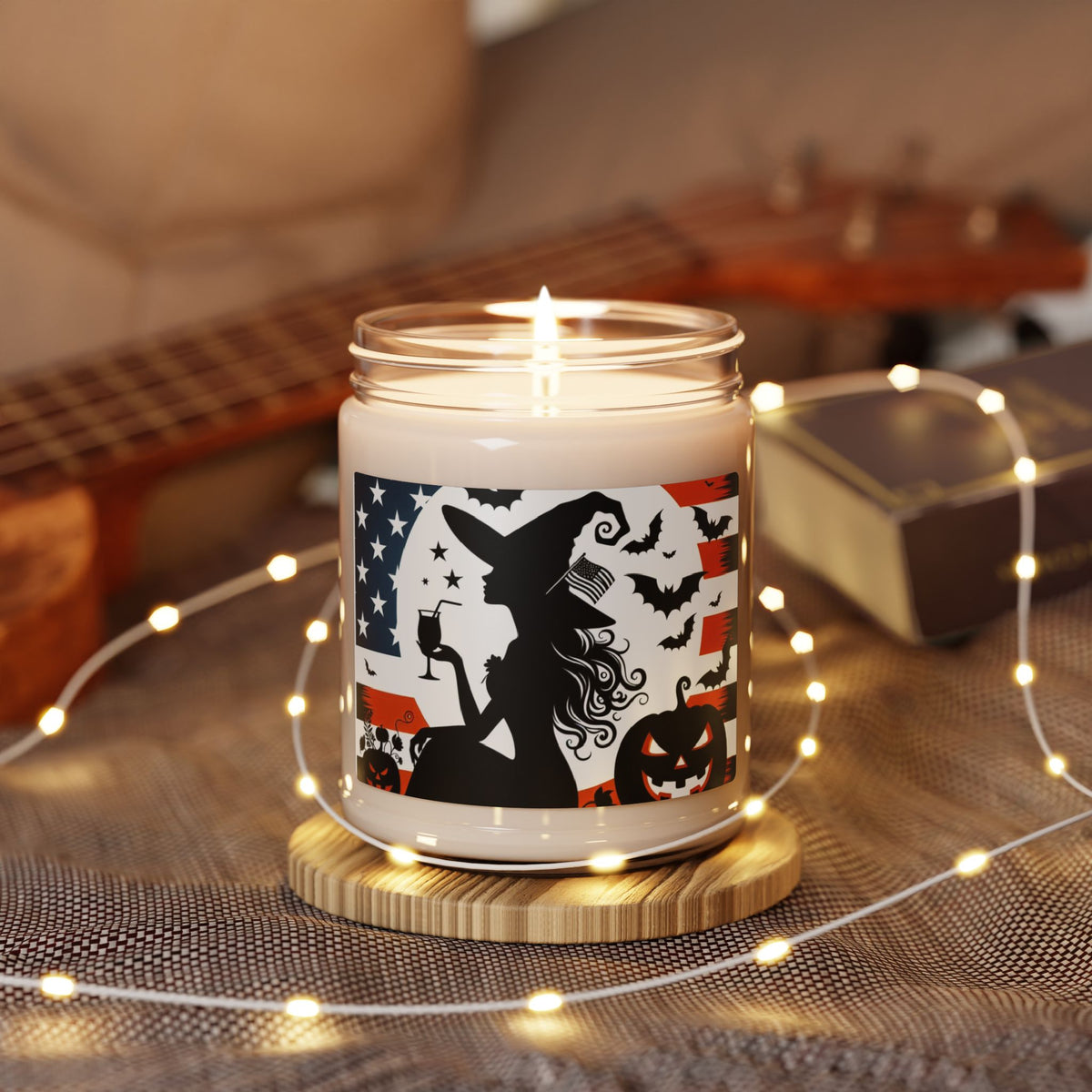 Flag Village Halloween Pretty Witch Scented Soy Candle, 9oz HW0002