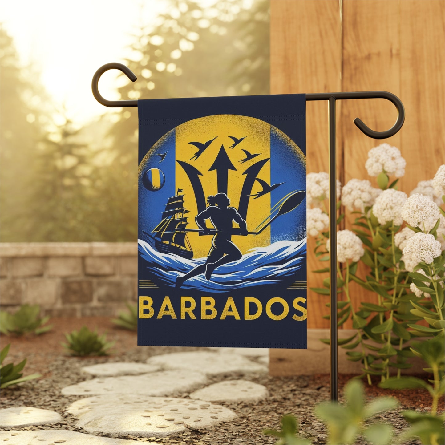 Flag Village Barbados Flag Sporting Garden & House Banner BRB0003