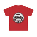 Flag Village USA Vintage Car Flag T-SHIRT Heavy Cotton Tee USA0006