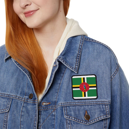 Flag Village Dominica Flag Embroidery Iron-On Patches