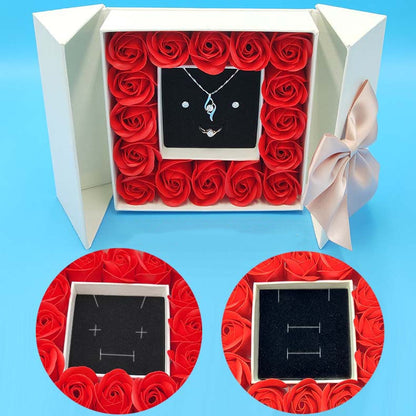 Flag Village Rose double door jewelry gift box necklace box