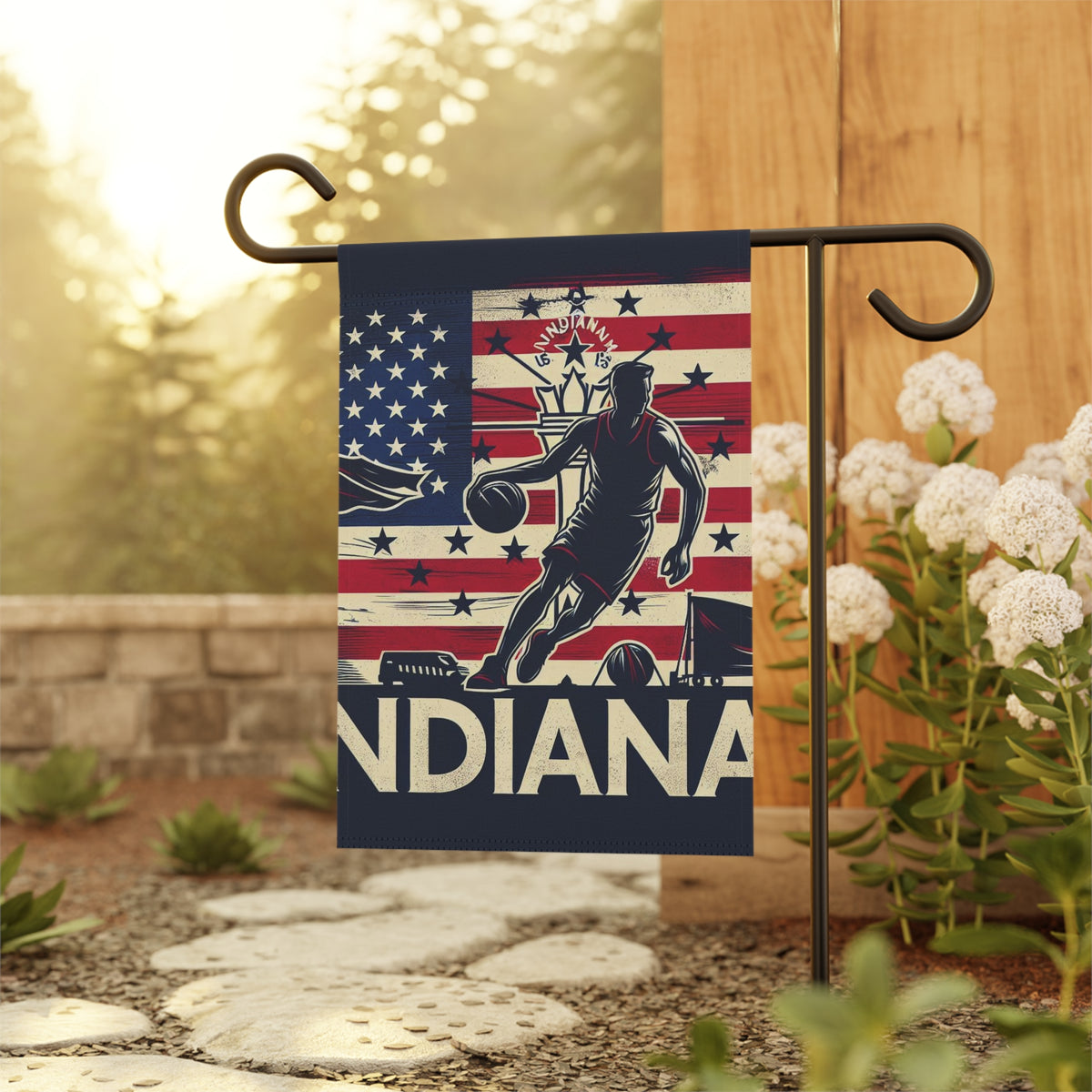 Flag Village Indiana State Flag Sporting Garden & House Banner IN0003