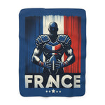 Flag Village France Sporting Flag Sherpa Fleece Blanket FRA0009