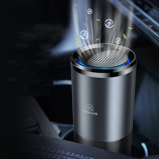 Flag Village Auto Tools Car Air Purifier Ionizer Negative Ion Aluminum Alloy Car Air Freshener Activated Carbon Formaldehyde Auto Air Clean Accessories