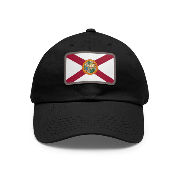 Flag Village USA Florida State Flag Hat Cap with Leather Patch