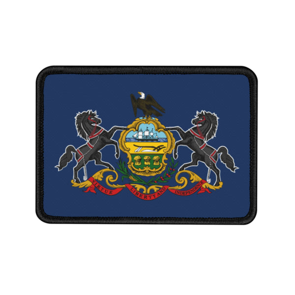 Flag Village Pennsylvania State Flag Embroidered Iron-On Patch