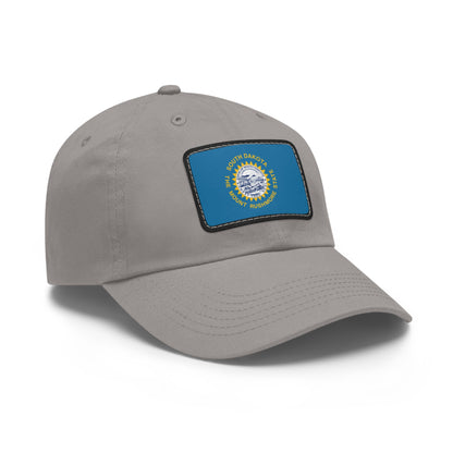 Flag Village USA South Dakota State Flag Hat Cap with Leather Patch