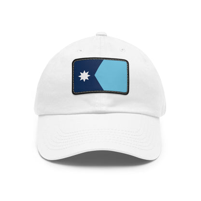 Flag Village USA Minnesota State Flag Hat Cap with Leather Patch