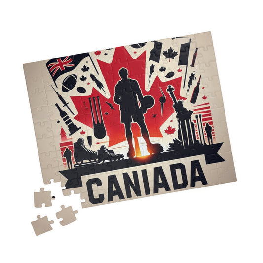 Flag Village CANADA Sporting Flag Puzzle (110, 252, 520, 1014-piece) CAN0004