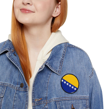 Flag Village Bosnia And Herzegovina Flag Embroidery Iron-On Patches
