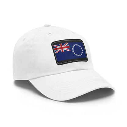 Flag Village Cook Islands Flag Hat Cap with Leather Patch
