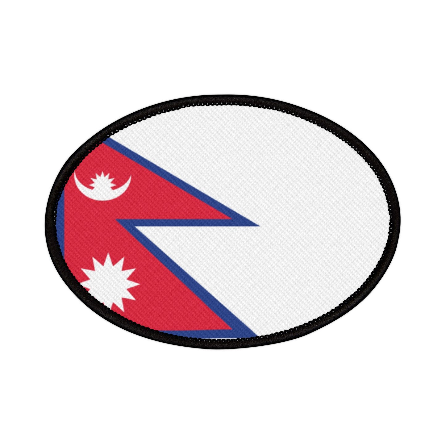 Flag Village Nepal Flag Embroidery Iron-On Patches