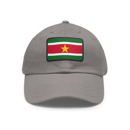 Flag Village Suriname Flag Hat Cap with Leather Patch