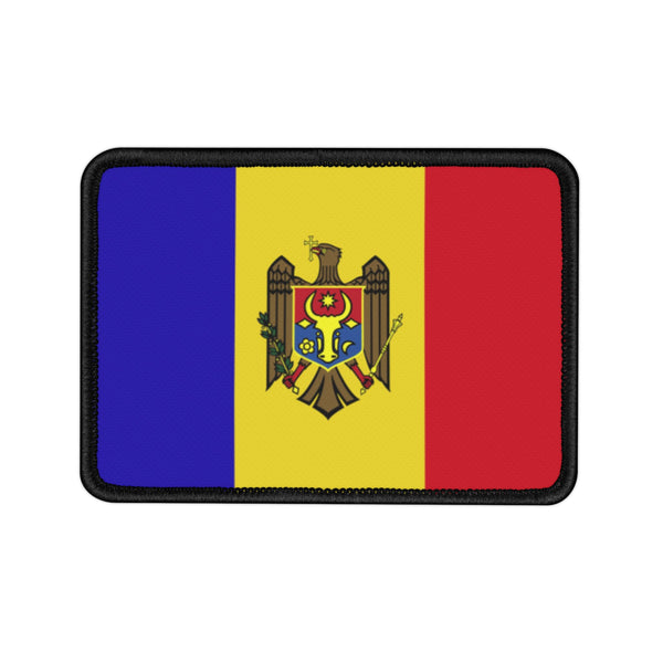 Flag Village Moldova State Flag Embroidered Iron-On Patch
