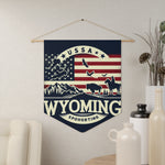 Flag Village Wyoming State Flag Pennant Sporting Home Wall decoration WY0001