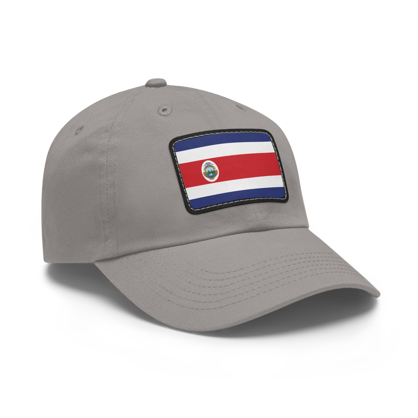 Flag Village Costa Rica Flag Hat Cap with Leather Patch