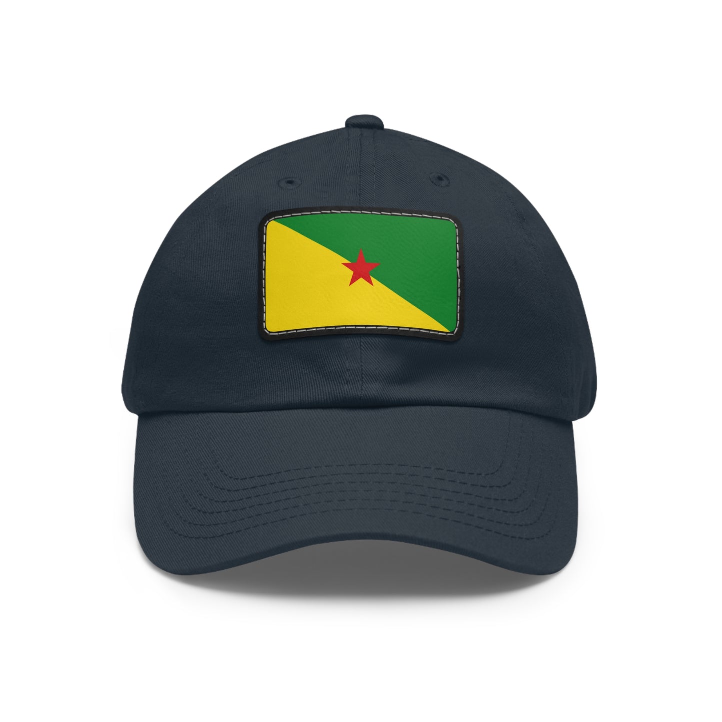 Flag Village Guiana(French Guiana) Flag Hat Cap with Leather Patch