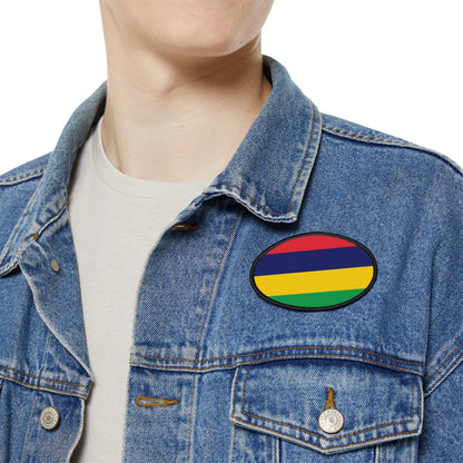 Flag Village Mauritius Flag Embroidery Iron-On Patches
