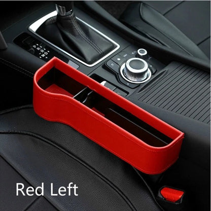 Flag Village Auto Tools PU Car Organizer Seat Gap Storage Box Car Seat Side Slit for Wallet Phone Coins Cigarette Keys Cards Car Accessories