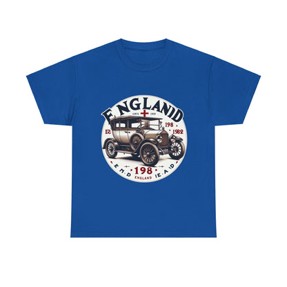 Flag Village UK Vintage Car Flag T-SHIRT Heavy Cotton Tee UK0011