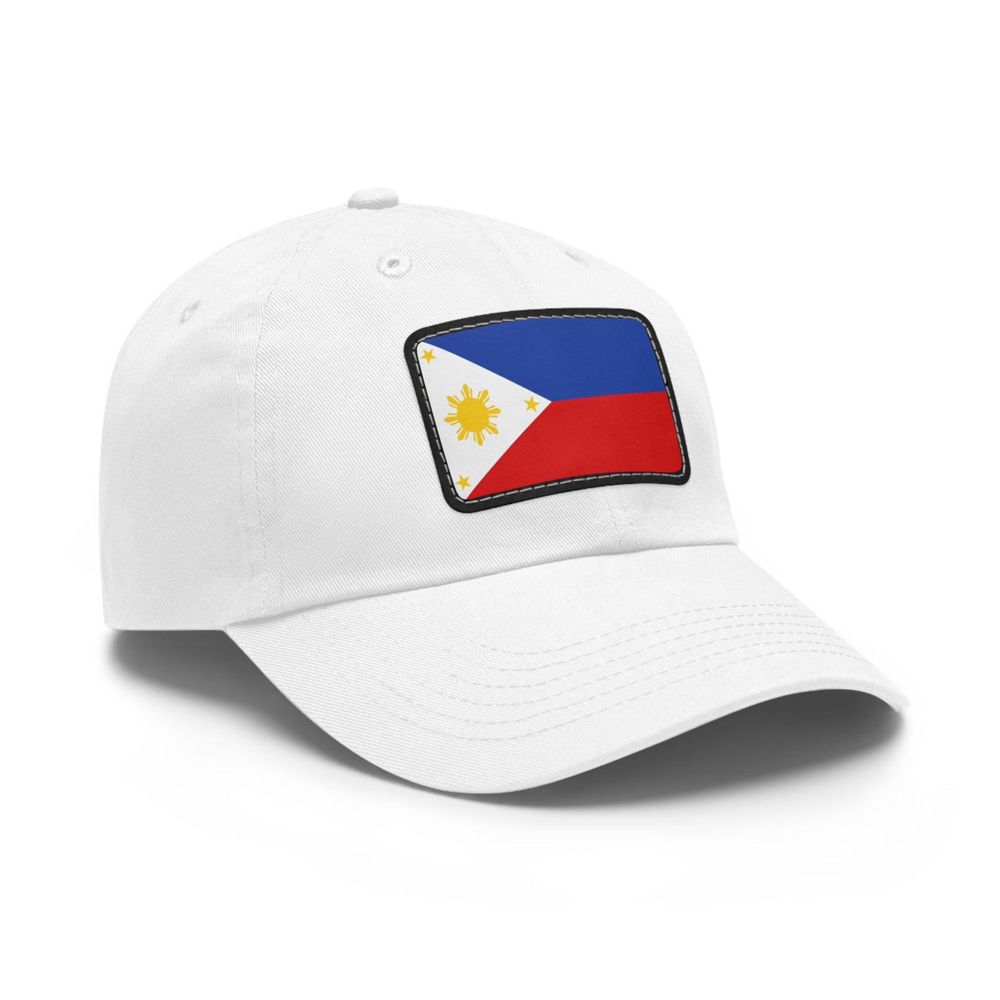 Flag Village Philippines Flag Hat Cap with Leather Patch