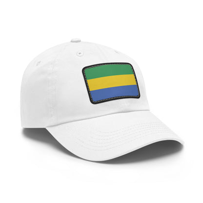 Flag Village Gabon Flag Hat Cap with Leather Patch