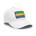 Flag Village Gabon Flag Hat Cap with Leather Patch