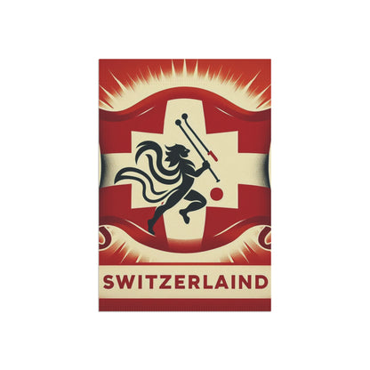 Flag Village Switzerland Flag Sporting Garden & House Banner CHE0003