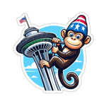 Flag Village USA Washington State Flag Sticker 2", 3", 4", 6" WA01