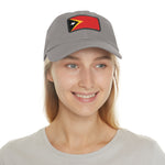 Flag Village Timor(East Timor) Flag Hat Cap with Leather Patch