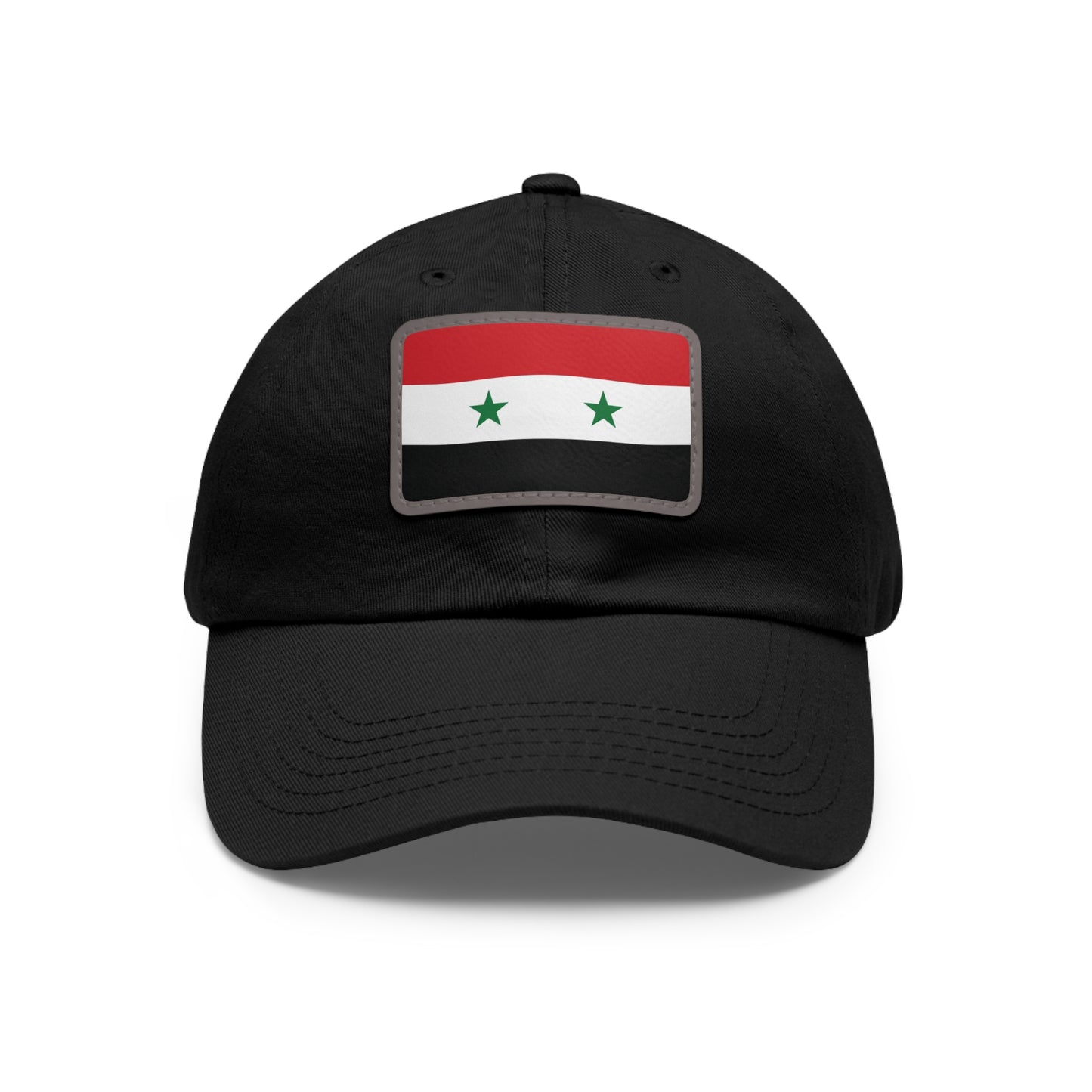 Flag Village Syria Flag Hat Cap with Leather Patch