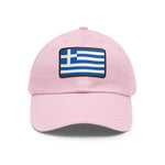 Flag Village Greece Flag Hat Cap with Leather Patch