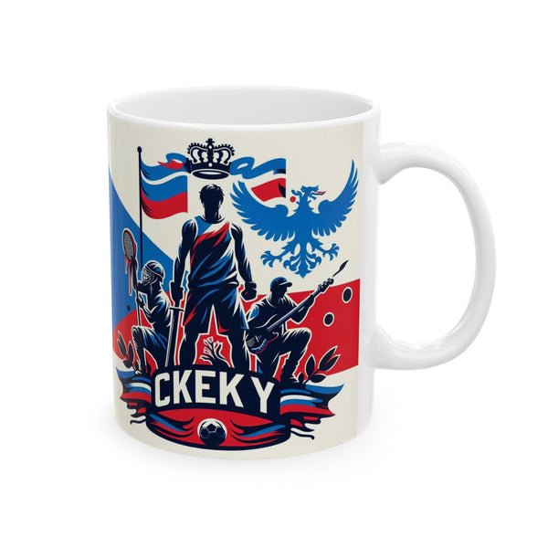 Flag Village Czech Sporting Flag Ceramic Coffee Mug