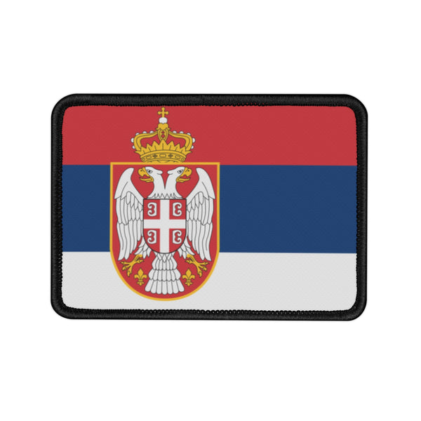 Flag Village Serbia State Flag Embroidered Iron-On Patch