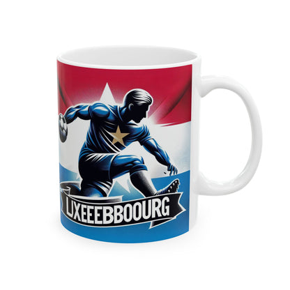 Flag Village Luxembourg Sporting Flag Ceramic Coffee Mug 11oz LUX0006